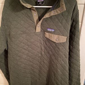 Men’s Patagonia quilted snap pullover- Size Medium- Kelp Forest